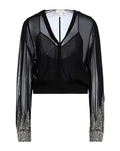 Forte Forte Forte_forte Woman Shirt Black Size 2 Viscose, Glass In Multi