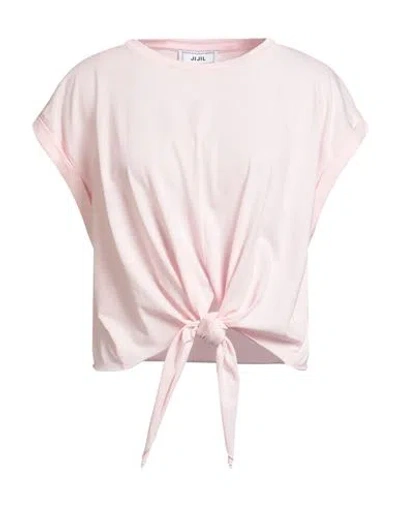 Jijil Woman T-shirt Pink Size 10 Cotton In Pink