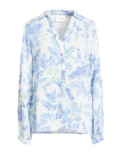 Fabienne Chapot Woman Shirt Blue Size 10 Viscose In Multi
