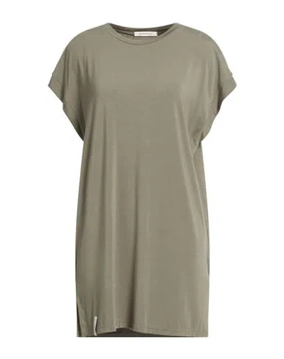 Hinnominate Woman Mini Dress Military Green Size M Rayon, Polyester, Elastane In Green