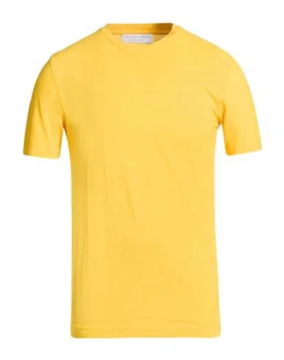 Filippo De Laurentiis Man T-shirt Yellow Size 40 Cotton In Yellow