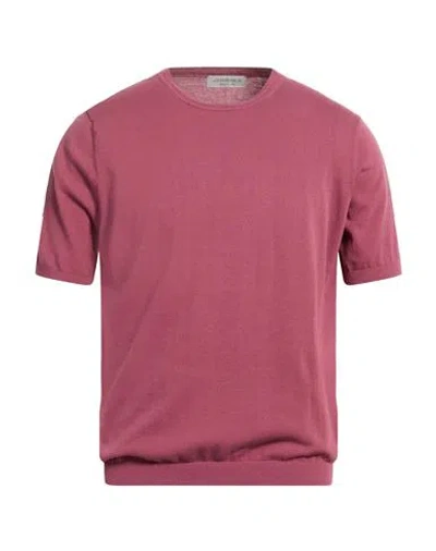 Jeordie's Man Sweater Mauve Size Xs Cotton In Pink