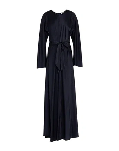 Forte Forte Forte_forte Woman Maxi Dress Midnight Blue Size 3 Silk, Elastane In Blue