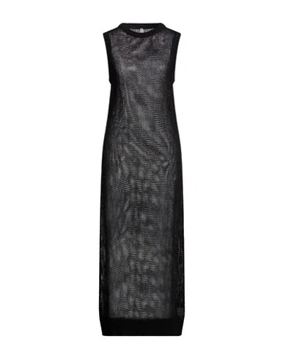 Daniele Fiesoli Collezione N_01 Woman Maxi Dress Black Size S Linen, Cotton In Black