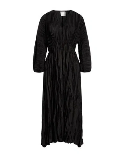 Forte Forte Forte_forte Woman Midi Dress Black Size 3 Polyester In Black