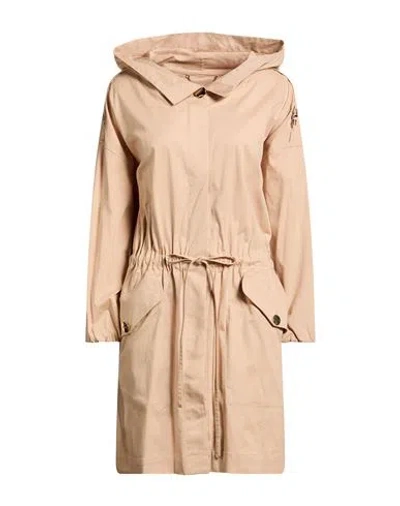 Liu •jo Woman Overcoat & Trench Coat Beige Size 6 Cotton, Elastane In Brown