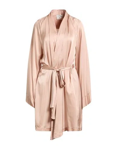 Forte Forte Forte_forte Woman Overcoat & Trench Coat Blush Size 3 Silk, Elastane In Neutral