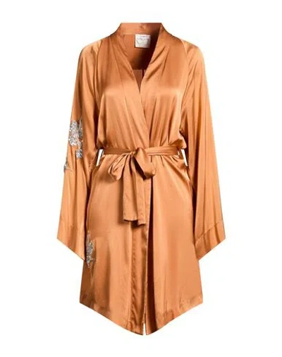 Forte Forte Forte_forte Woman Overcoat & Trench Coat Tan Size 2 Silk, Elastane In Brown