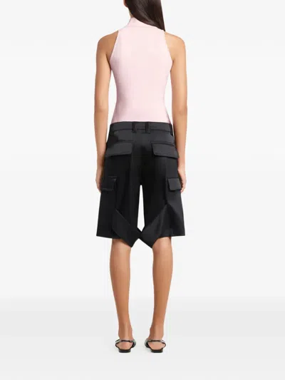 Courrèges Belt-loop Shorts In Black