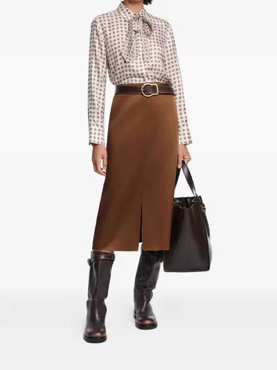 Dorothee Schumacher Graphic Dreams Long Sleeve Shirt In White