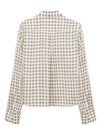 Dorothee Schumacher Graphic Dreams Long Sleeve Shirt In White