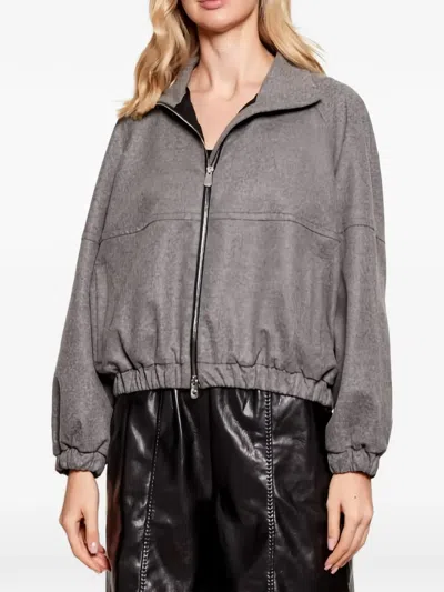 Pinko Zip Jacket In Gray