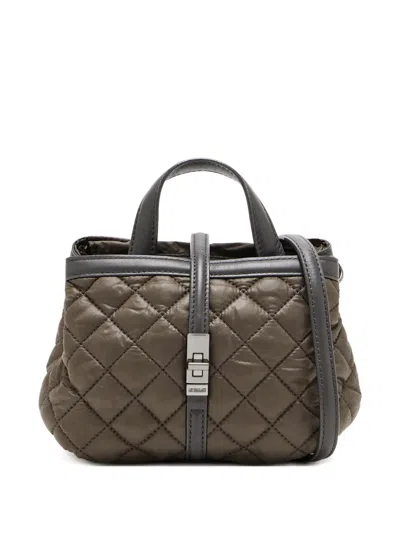 Mz Wallace Mini Astor Quilted Tote Bag In Gray