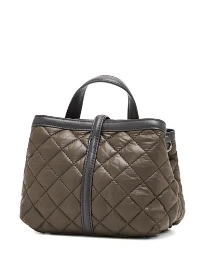 Mz Wallace Mini Astor Quilted Tote Bag In Gray