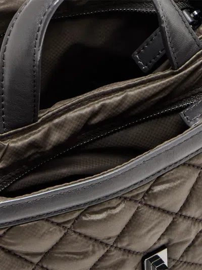 Mz Wallace Mini Astor Quilted Tote Bag In Gray
