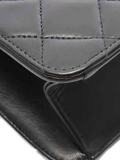 Pre-owned Chanel 1996-1997 Quilted Flap Shoulder Bag In Black