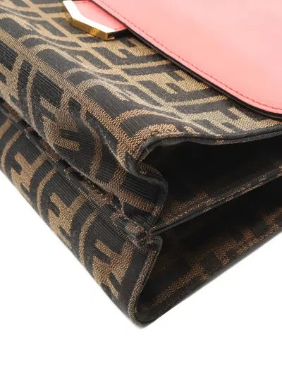 Pre-owned Fendi 2010s Zucca-pattern Tote Bag In Brown