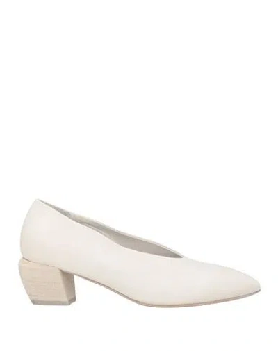 Officine Creative Italia Woman Pumps Off White Size 8 Soft Leather In White
