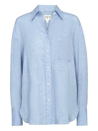 Twp Big Joe Pocket Shirt In Blue