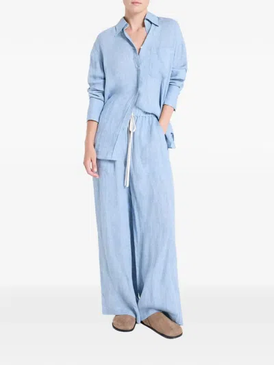 Twp Big Joe Pocket Shirt In Blue