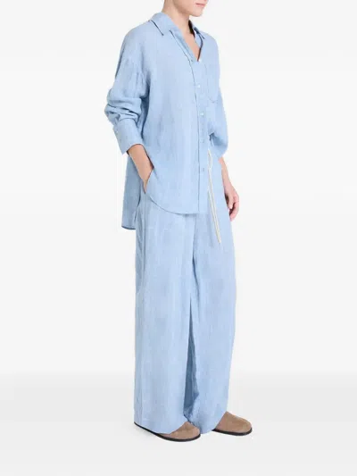 Twp Big Joe Pocket Shirt In Blue