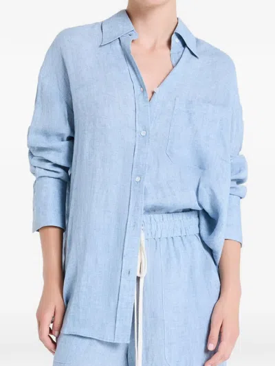 Twp Big Joe Pocket Shirt In Blue