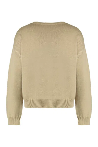 Apc Logo Sweater In Brown