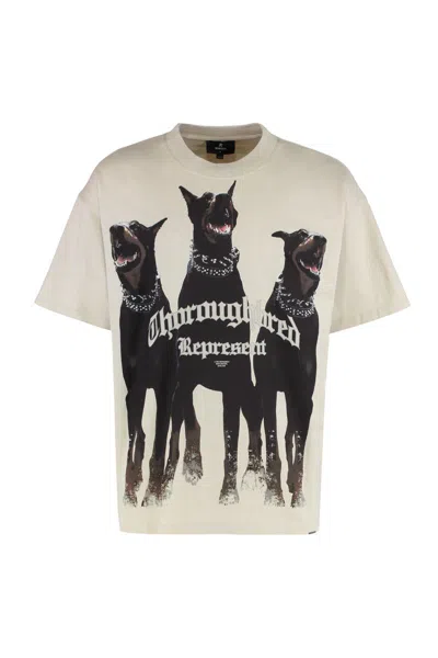 Represent Cotton Thoroughbred Oversized T-shirt In Multi