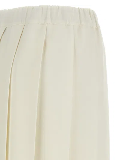 Fabiana Filippi Pleated Skirt Skirts White In Neutral
