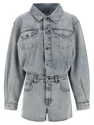 Haikure Elle Authentic Lax Puffer Jackets Light Blue In Gold