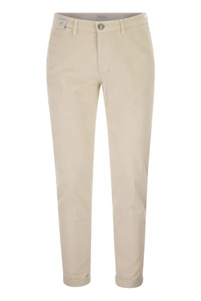 Re-hash Ribbed Chinos Trousers In Neutral