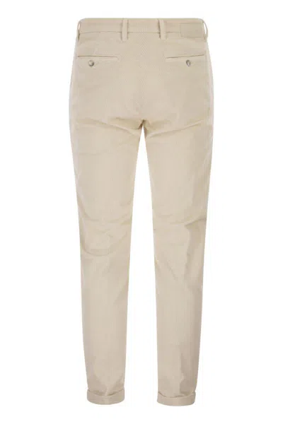 Re-hash Ribbed Chinos Trousers In Neutral