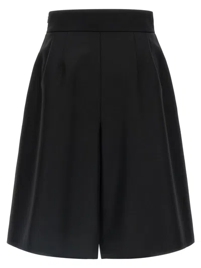 Valentino Garavani Bow Bermuda Shorts Bermuda And Short Black In Black