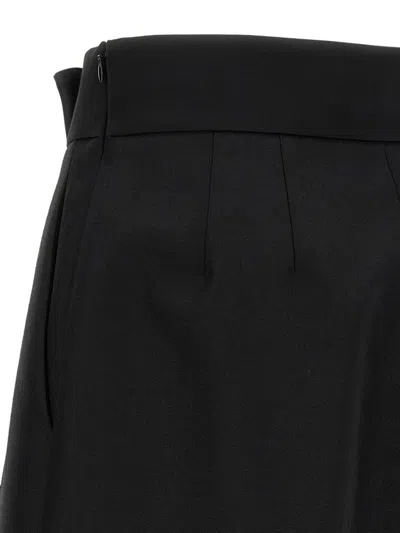 Valentino Garavani Bow Bermuda Shorts Bermuda And Short Black In Black