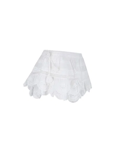 Isabel Marant Étoile Puria Organic Cotton Shorts In White