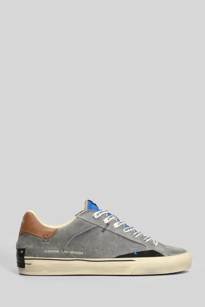 Crime London Laced Panelled Sneakers In Multi