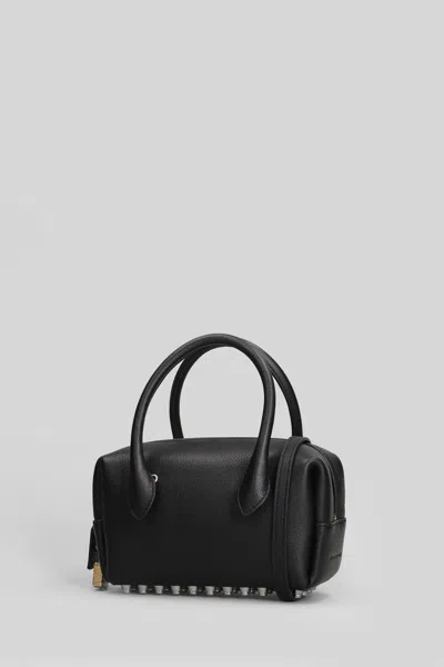 Alexander Wang Roux Small Shoulder Bag In Black Leather In Black
