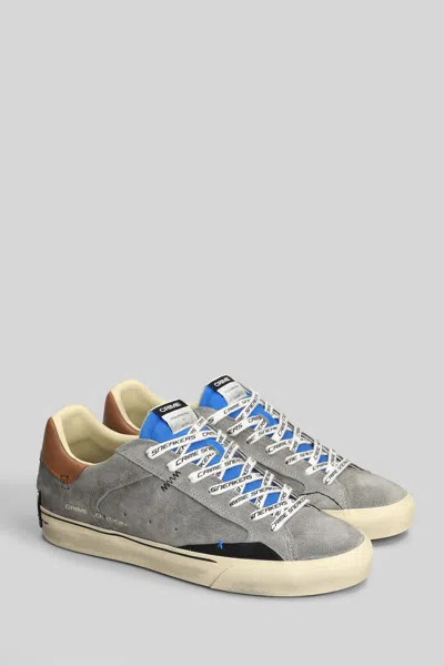 Crime London Laced Panelled Sneakers In Multi