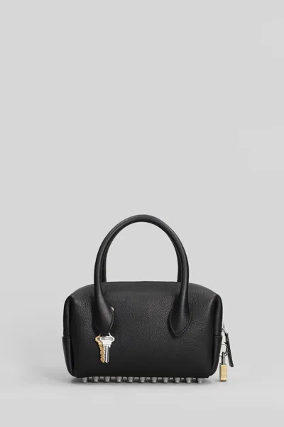 Alexander Wang Roux Small Shoulder Bag In Black Leather In Black