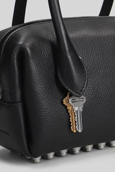 Alexander Wang Roux Small Shoulder Bag In Black Leather In Black