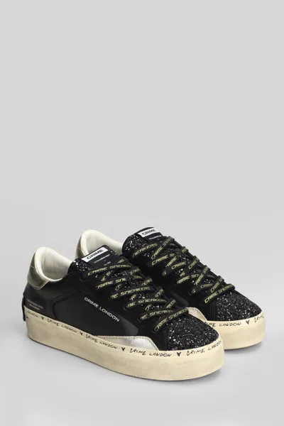 Crime London Distressed Platform Sneakers In Multi