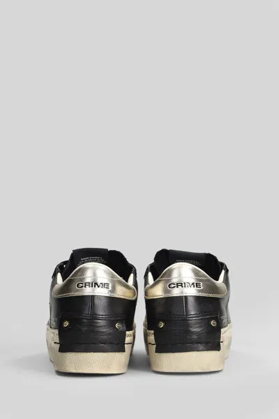 Crime London Distressed Platform Sneakers In Multi