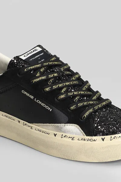 Crime London Distressed Platform Sneakers In Multi