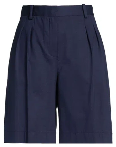 Circolo 1901 Woman Shorts & Bermuda Shorts Navy Size 10 Cotton, Elastane In Blue