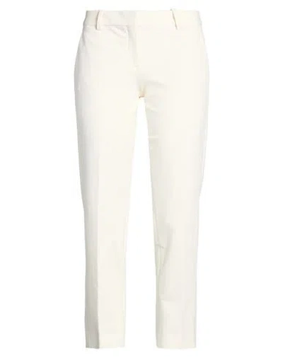 Circolo 1901 Woman Pants Cream Size 10 Cotton, Lycra In Red