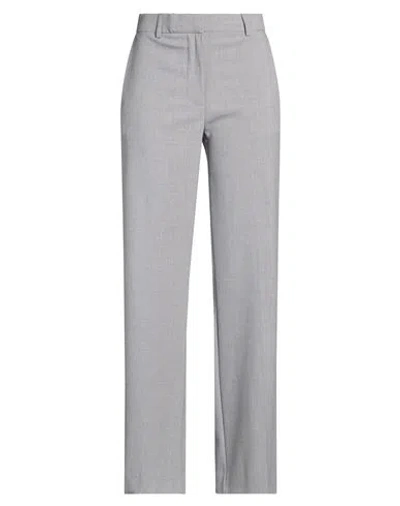 Ottod'ame Woman Pants Light Grey Size 6 Polyester, Viscose, Elastane In Gray