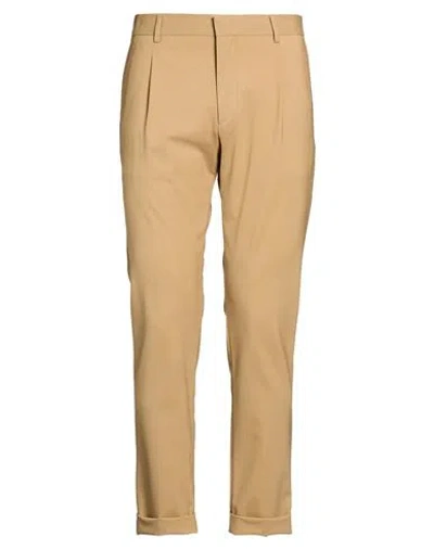 Be Able Man Pants Beige Size 34 Virgin Wool, Elastane In Brown