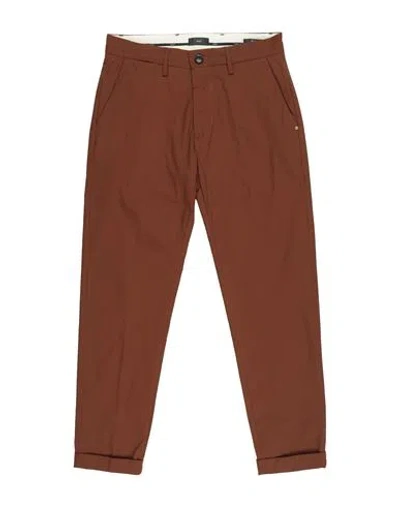 Liu •jo Man Man Pants Chocolate Brown Size 26 Cotton, Elastane In Brown