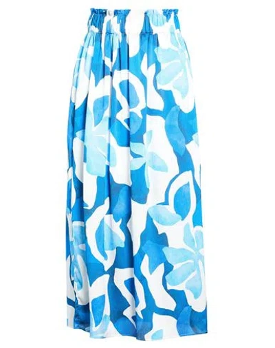 Morgan De Toi Woman Maxi Skirt Azure Size 10 Polyester, Elastane In Blue