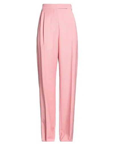Max Mara Woman Pants Pink Size 10 Virgin Wool, Silk, Mohair Wool In Pink